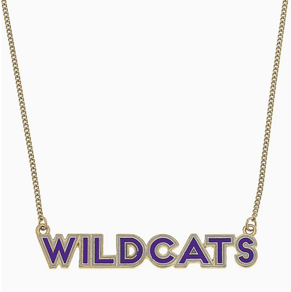 Kansas State Wildcats Enamel Necklace