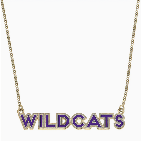 Kansas State Wildcats Enamel Necklace