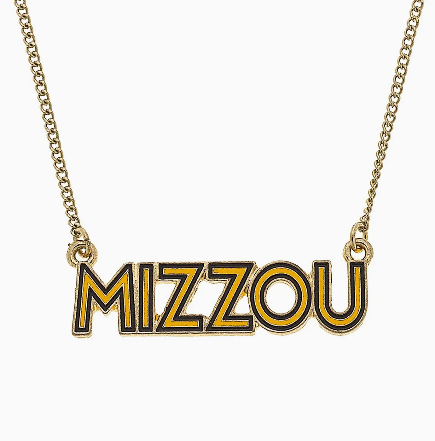 Missouri Tigers Enamel Necklace