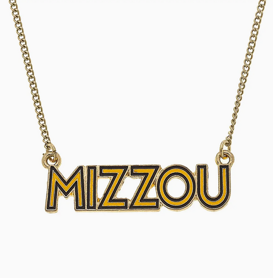 Missouri Tigers Enamel Necklace