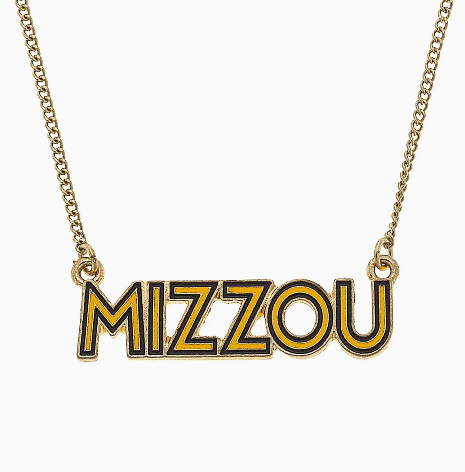 Missouri Tigers Enamel Necklace