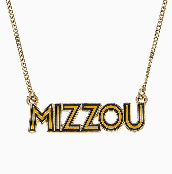 Missouri Tigers Enamel Necklace