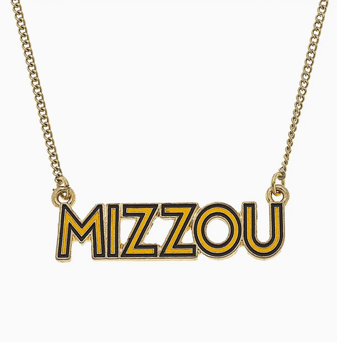 Missouri Tigers Enamel Necklace