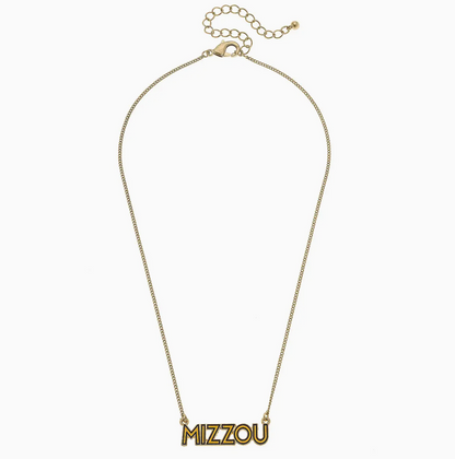 Missouri Tigers Enamel Necklace