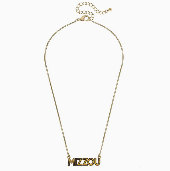 Missouri Tigers Enamel Necklace