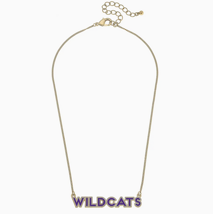 Kansas State Wildcats Enamel Necklace
