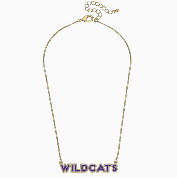 Kansas State Wildcats Enamel Necklace