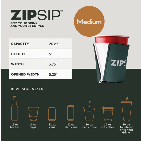 Zip Sip All in One Drink Holder