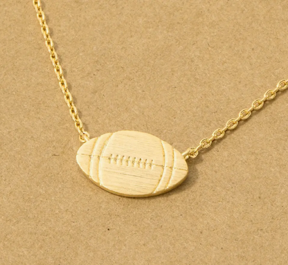 Football Pendant Necklace