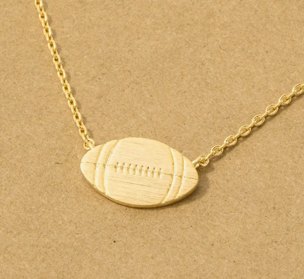 Football Pendant Necklace