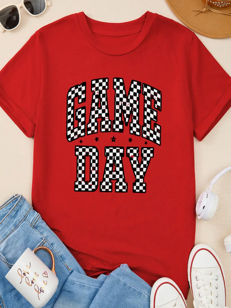 Checkered Game Day Tee