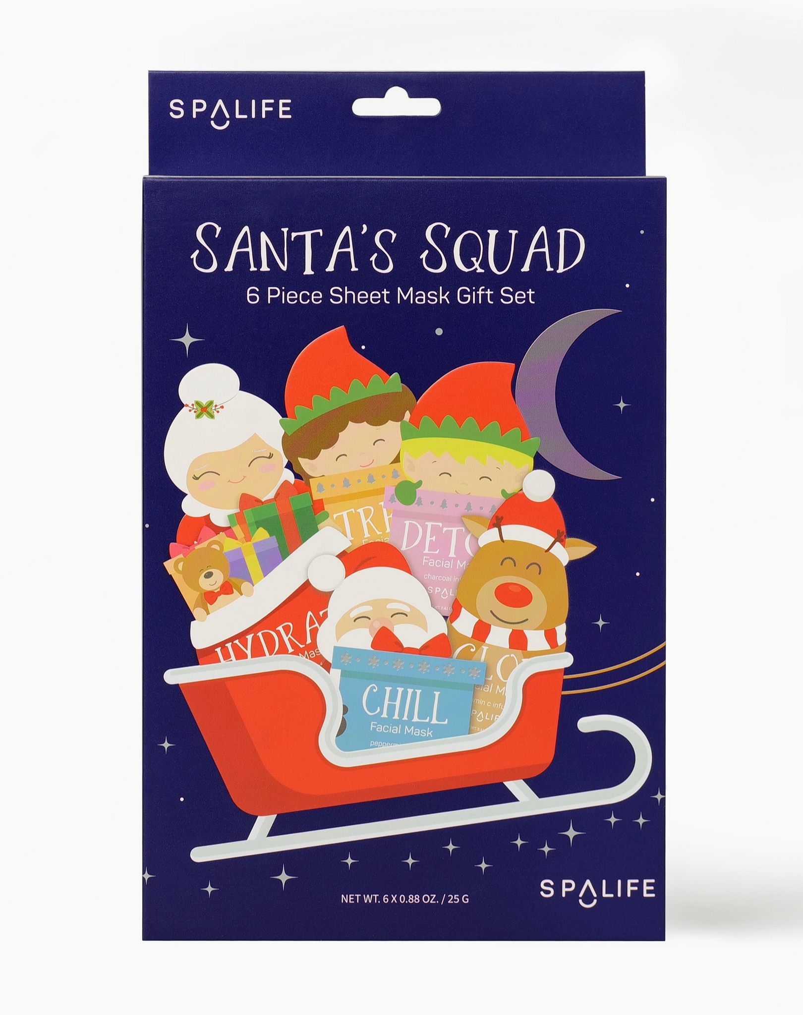 Santa's Squad Sheet Mask Gift Set
