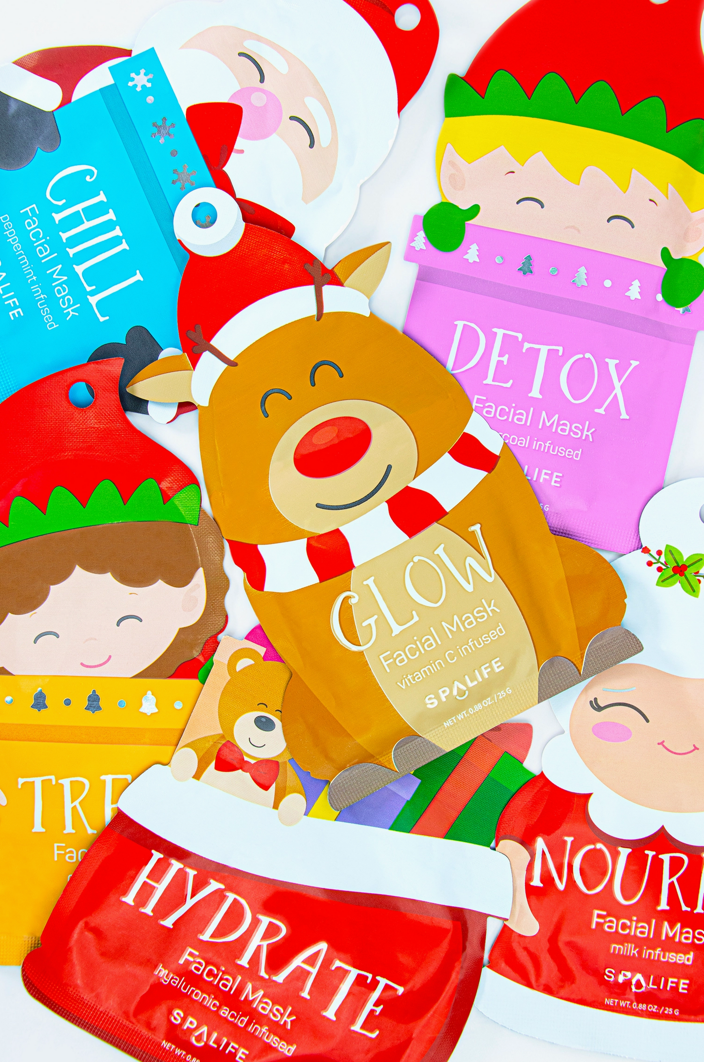 Santa's Squad Sheet Mask Gift Set