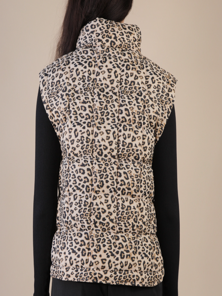 Felicity Leopard Puffer Vest