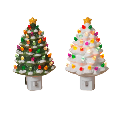Vintage Christmas Tree Night Light