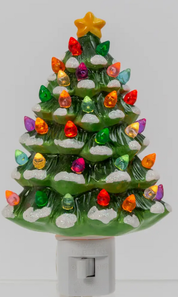 Vintage Christmas Tree Night Light