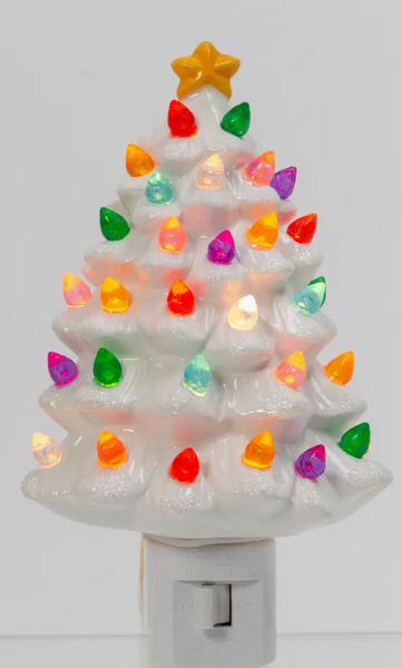 Vintage Christmas Tree Night Light