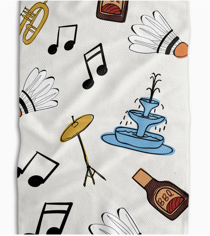 KC All About the Arts Double Sided Tea Towel