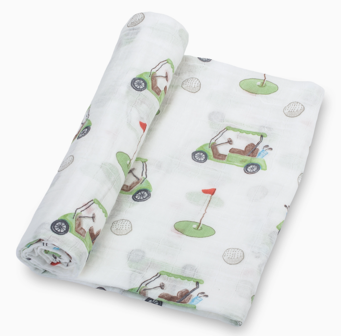 Golf A Round Muslin Swaddle Blanket