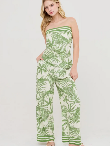 Josie Leaf Print Set