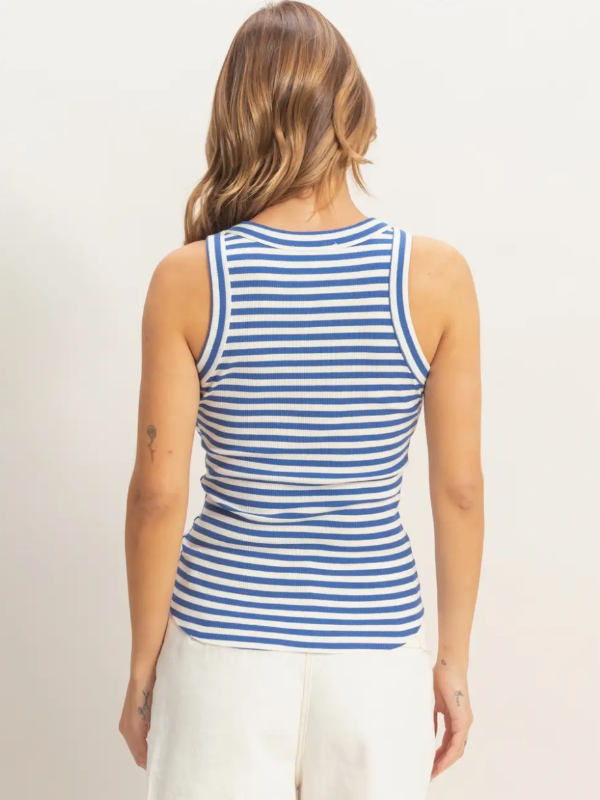 Maren Striped Ribbed Racerback Tank
