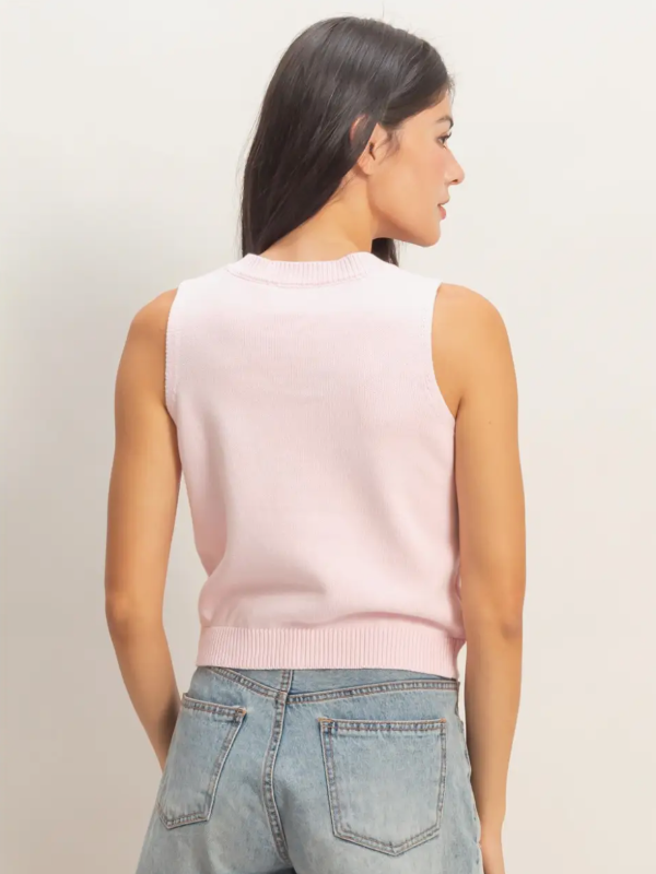 Strawberry Sleeveless Knit Tank