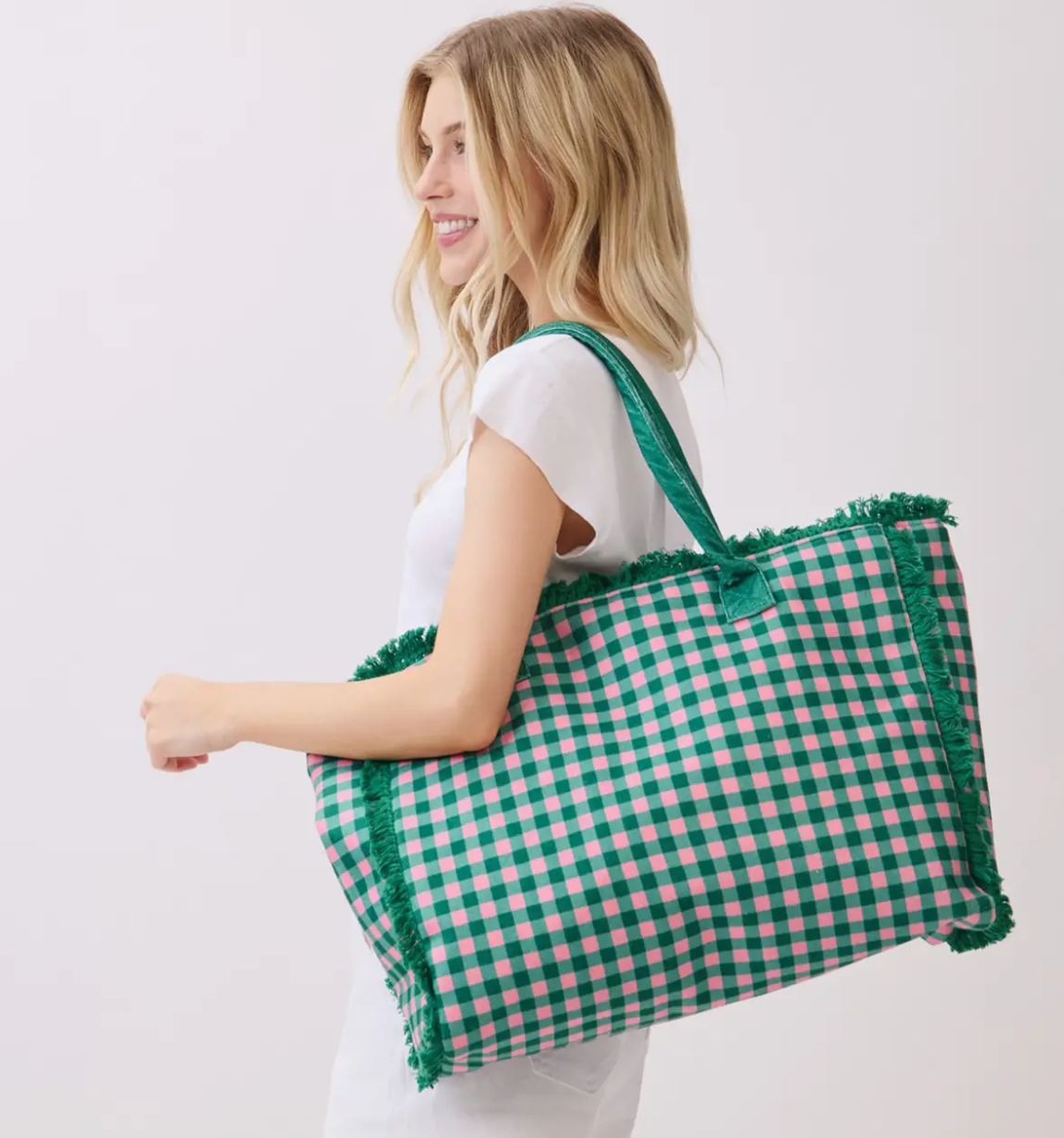 Gingham Tote Bag