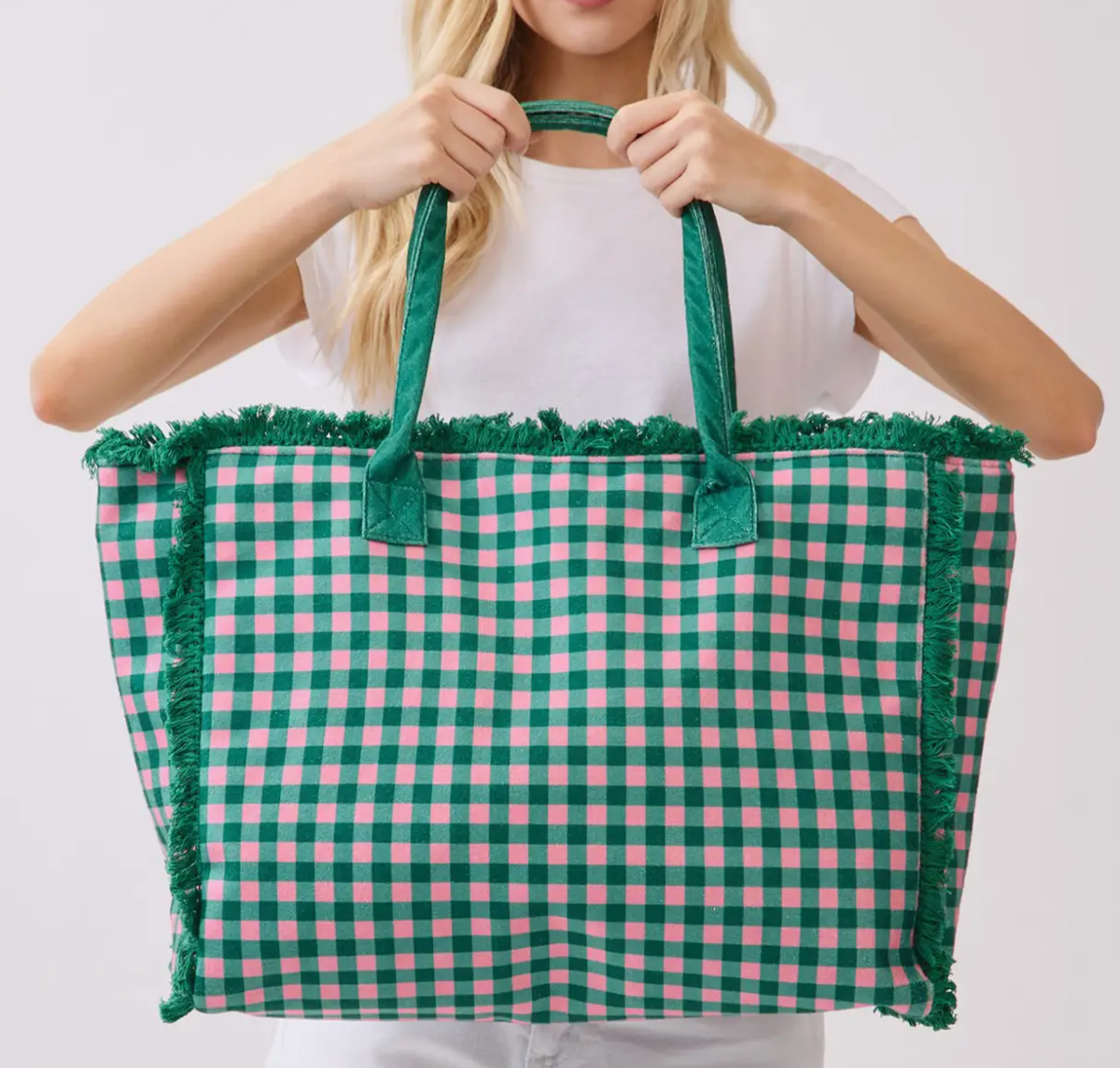 Gingham Tote Bag