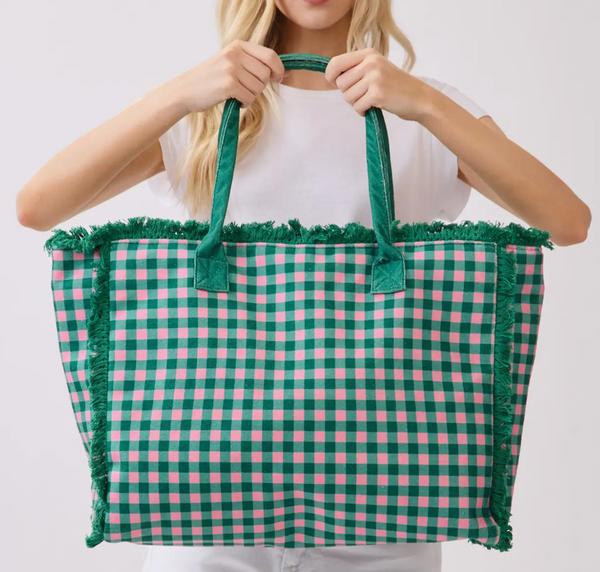 Gingham Tote Bag