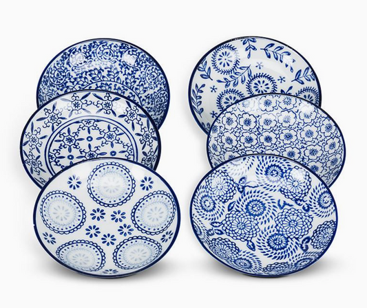 Blue & White Round Dish
