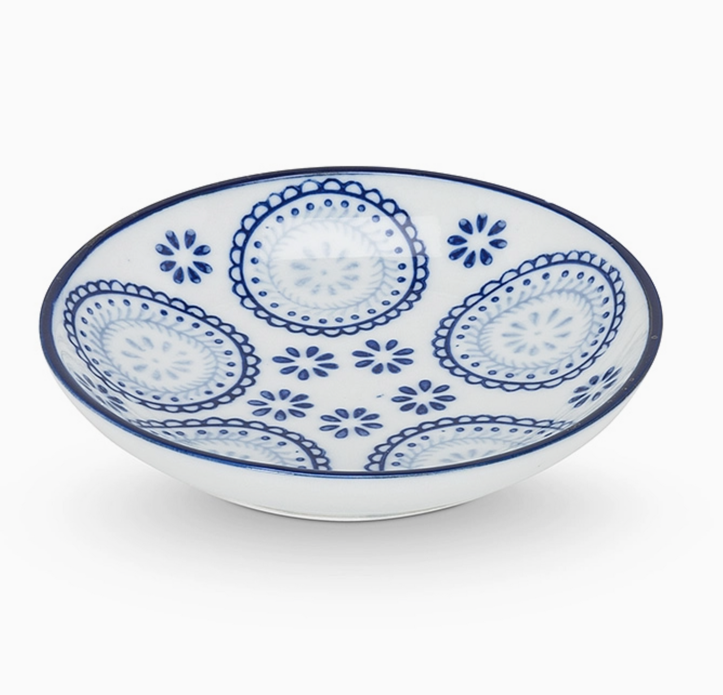 Blue & White Round Dish