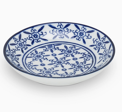 Blue & White Round Dish