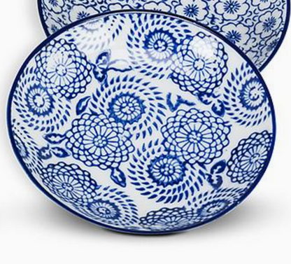 Blue & White Round Dish