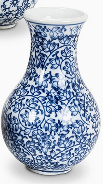 Blue & White Bud Vase