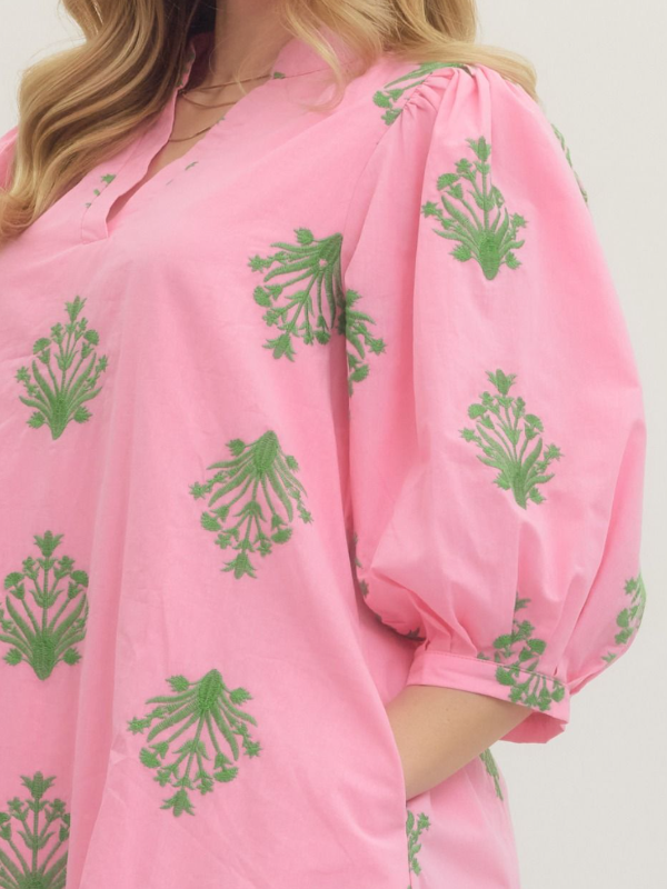 Ivy Embroidered Mini Dress