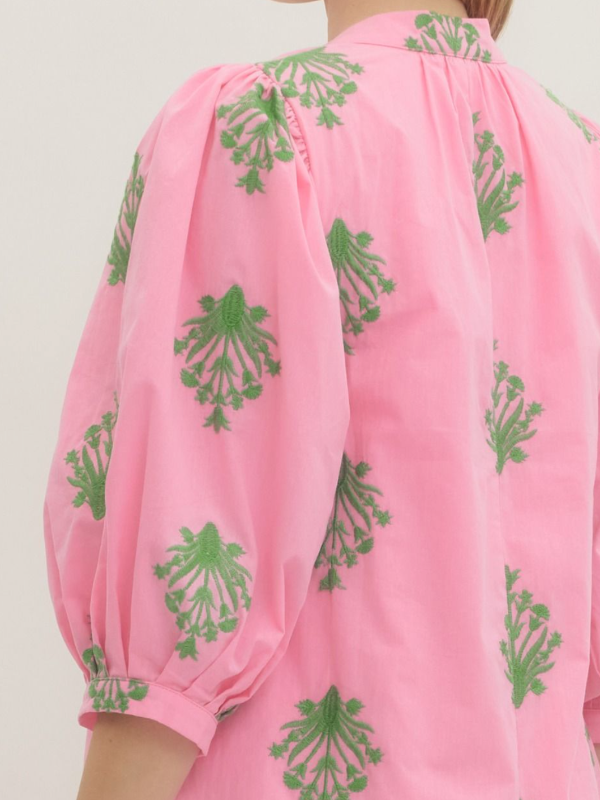 Ivy Embroidered Mini Dress