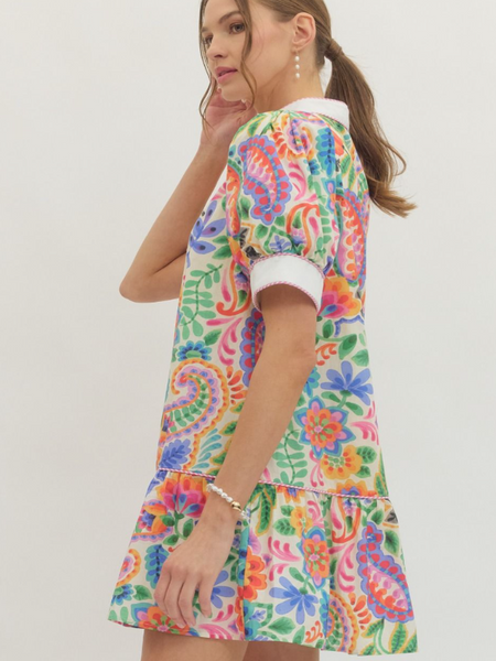 Sophie Printed Mini Dress