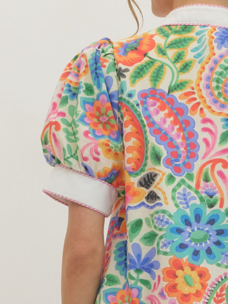 Sophie Printed Mini Dress