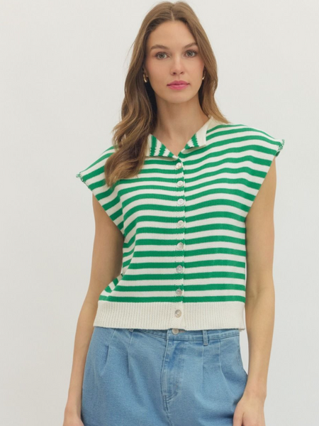 Ella Striped Knit Top