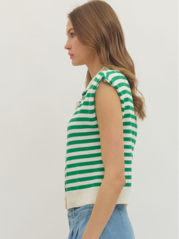 Ella Striped Knit Top