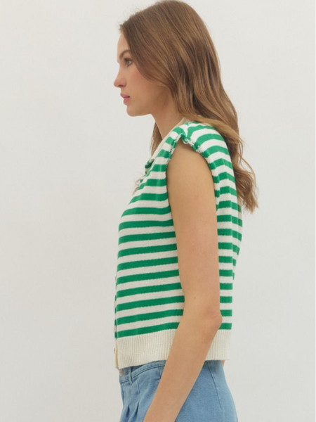 Ella Striped Knit Top