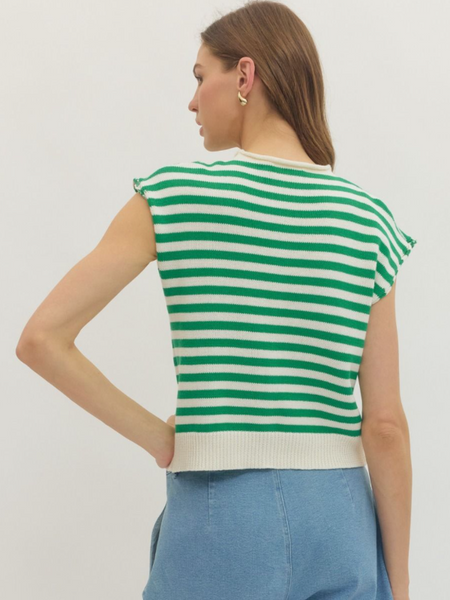 Ella Striped Knit Top