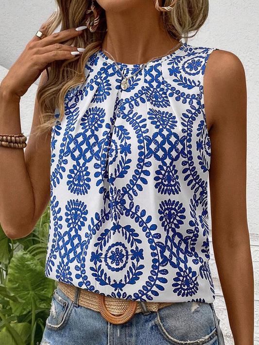 Gia Vintage Print Tank