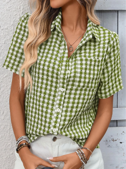 Cart Queen Gingham Top