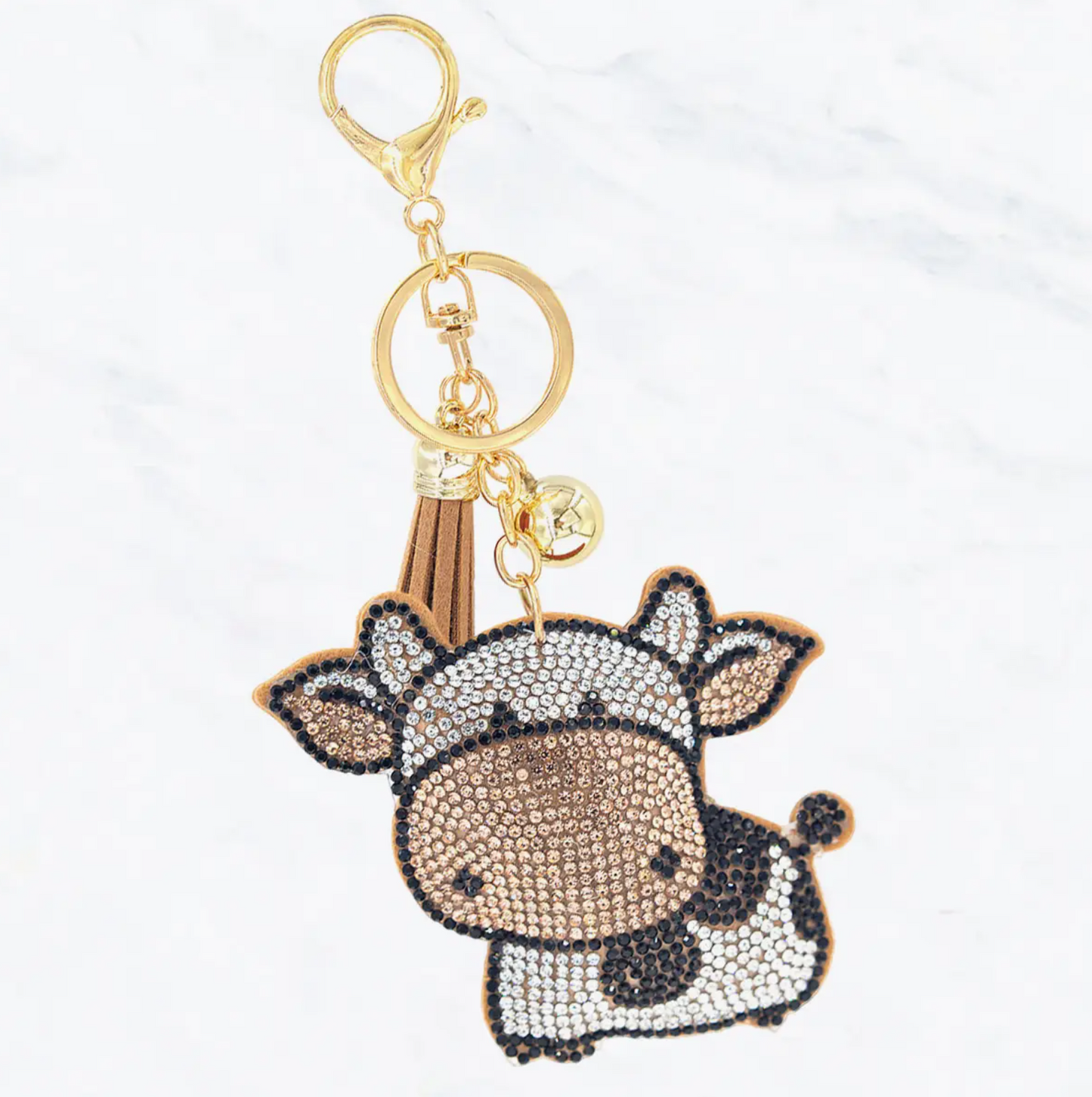 Glitzy Rhinestone Keyring