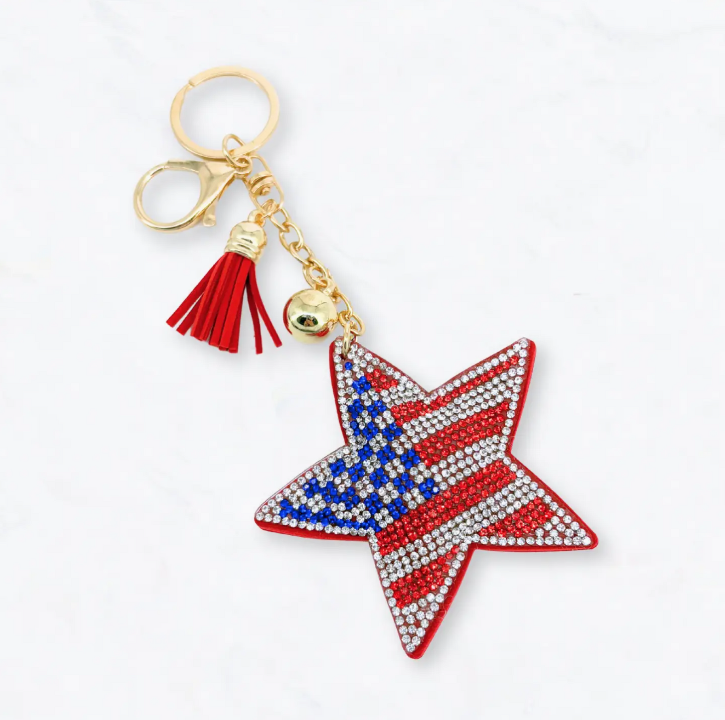 Glitzy Rhinestone Keyring