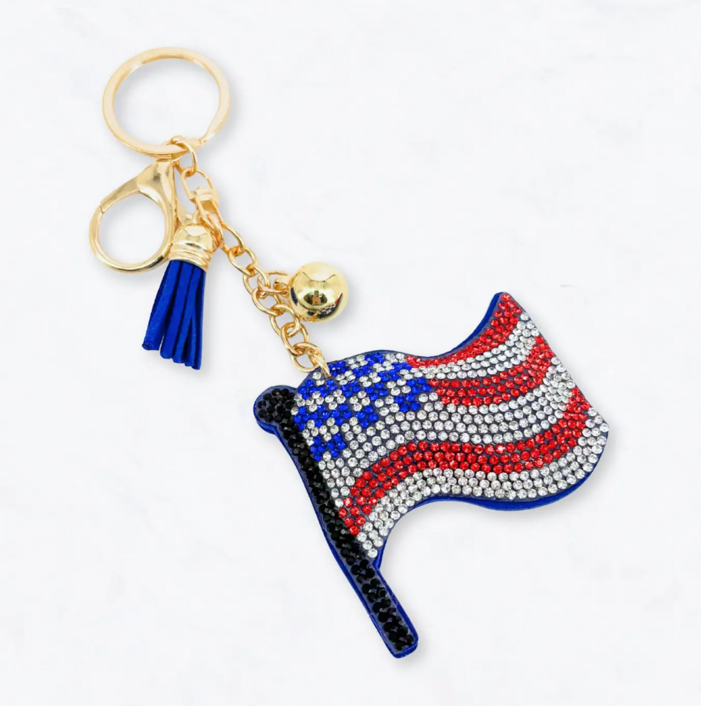 Glitzy Rhinestone Keyring