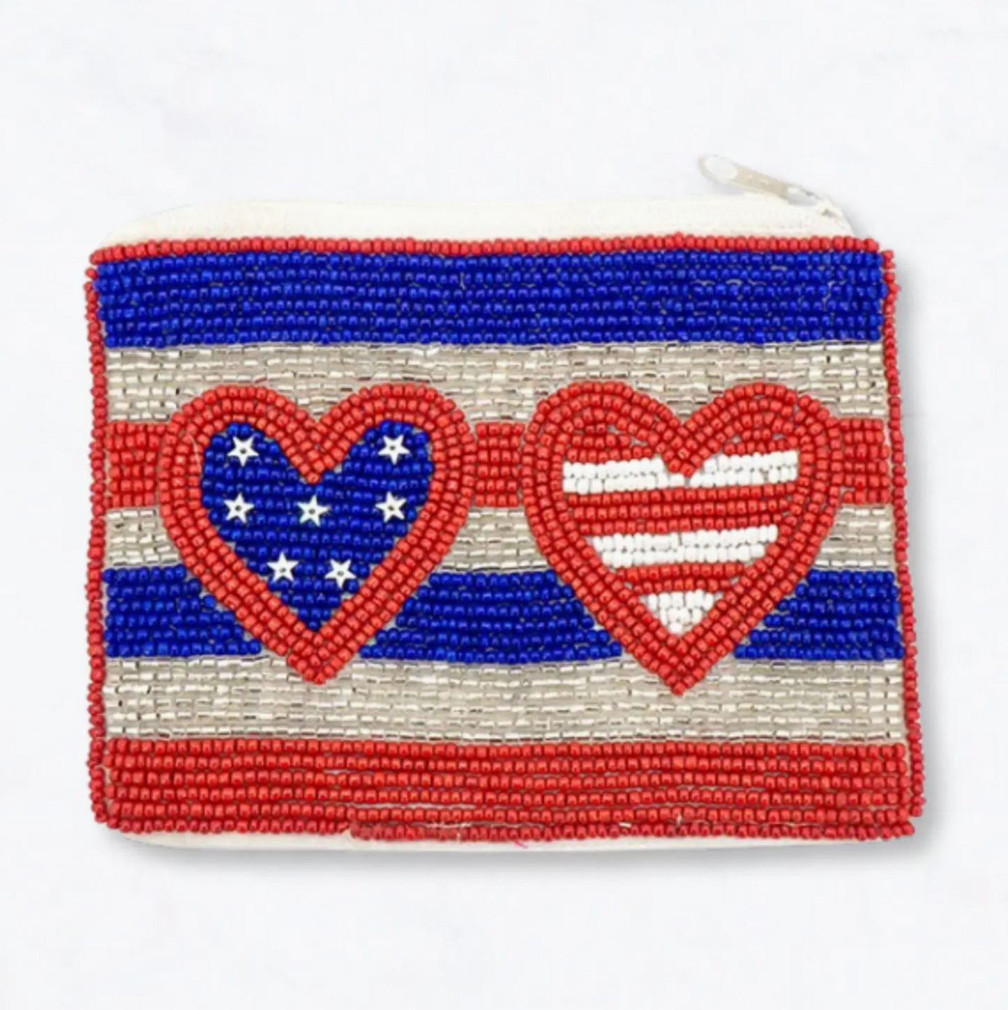 Beaded Zip Pouch