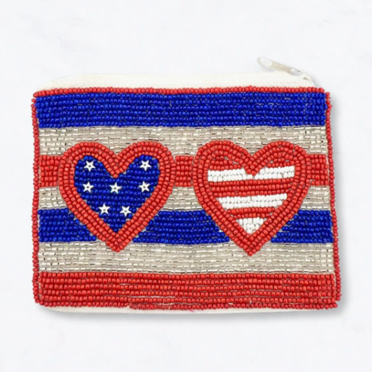 Beaded Zip Pouch