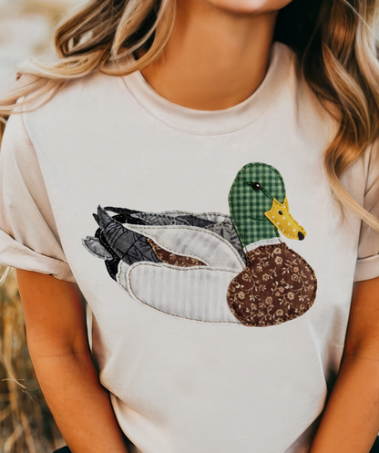 Granny's Faux Patchwork Mallard Tee